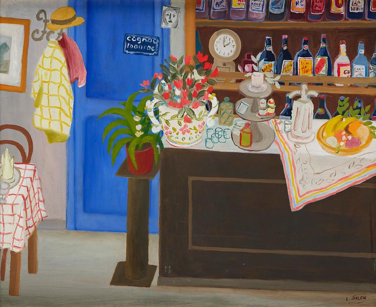 Lennart Jirlow, French bar interior.