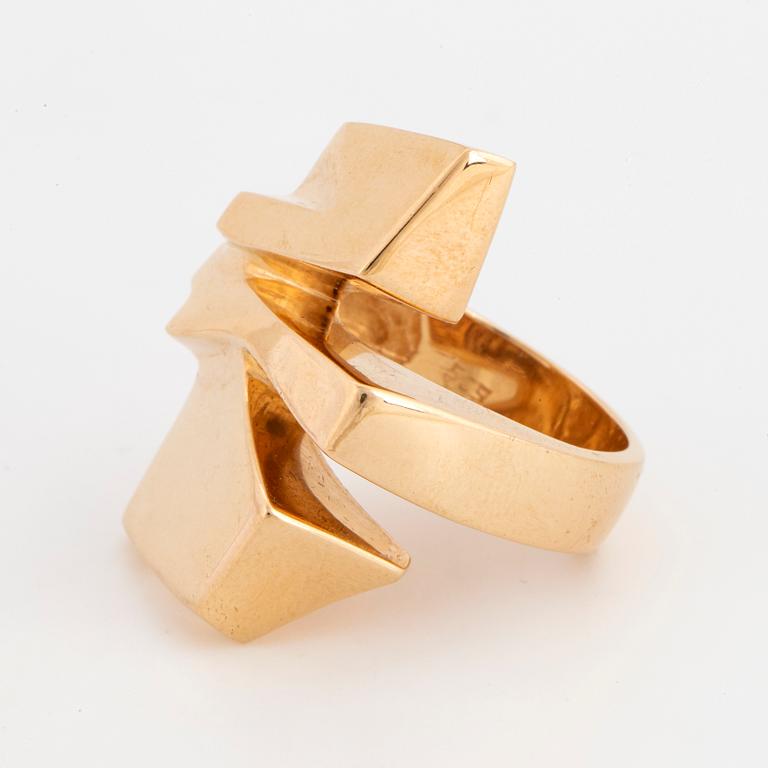 14K gold ring, Danish design.