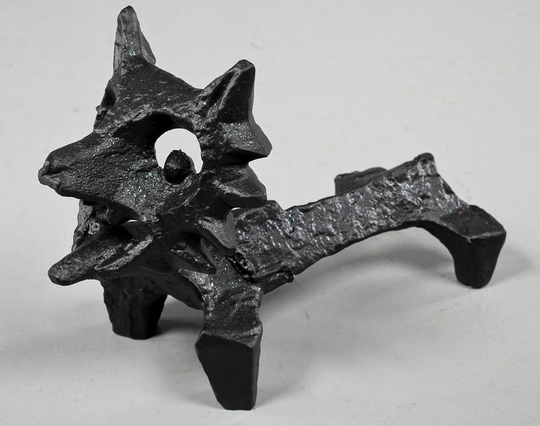 ELDHUND, gjutjärn, "Räven", Olle Hermansson, Husqvarna, 1900-talets andra hälft.