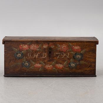 A chest, Sweden, dated 1792.
