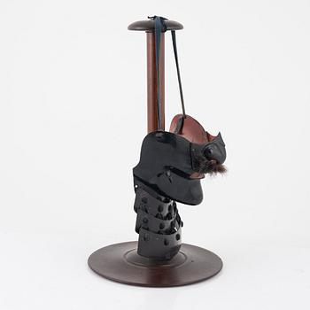 Kabuto-hjälm med yoroi-mask, Edo (1603-1868).