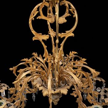 A chandelier from around the year 1900.