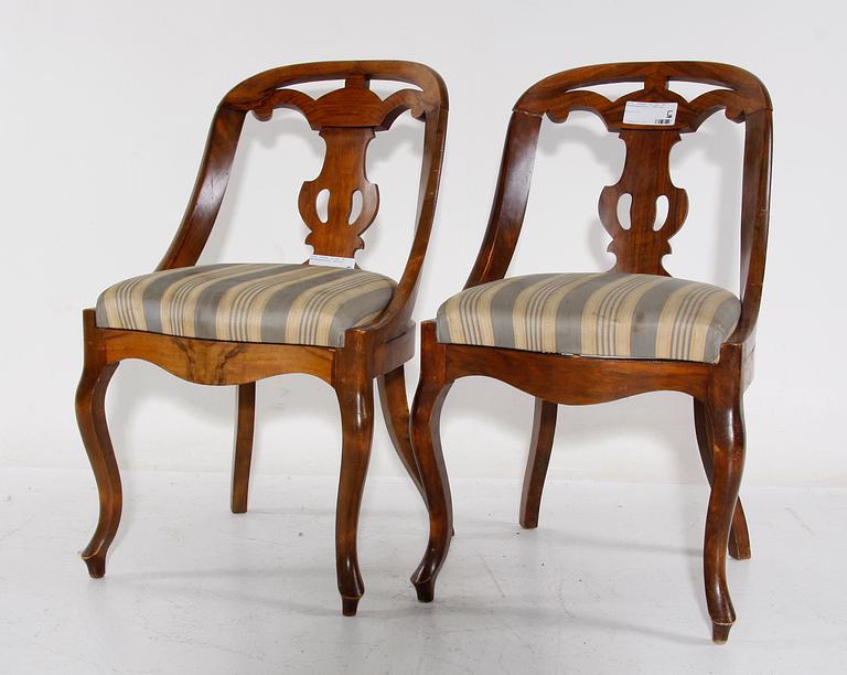 STOLAR, ett par. Sk Göteborgsstolar, 1800-tal.