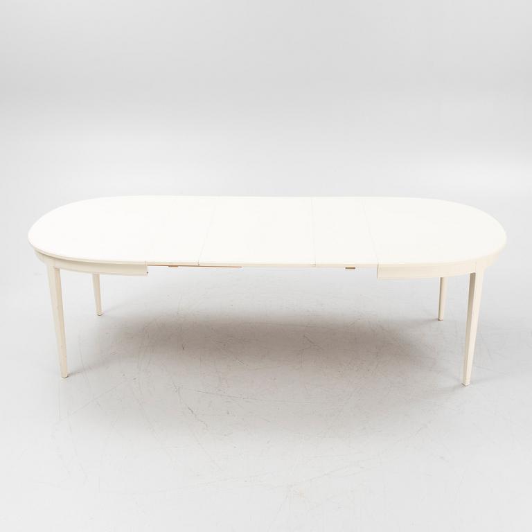 Carl Malmsten, a five piece dining group and a cabinet, modell 'Herrgården', Bodafors, Sweden, 1962.