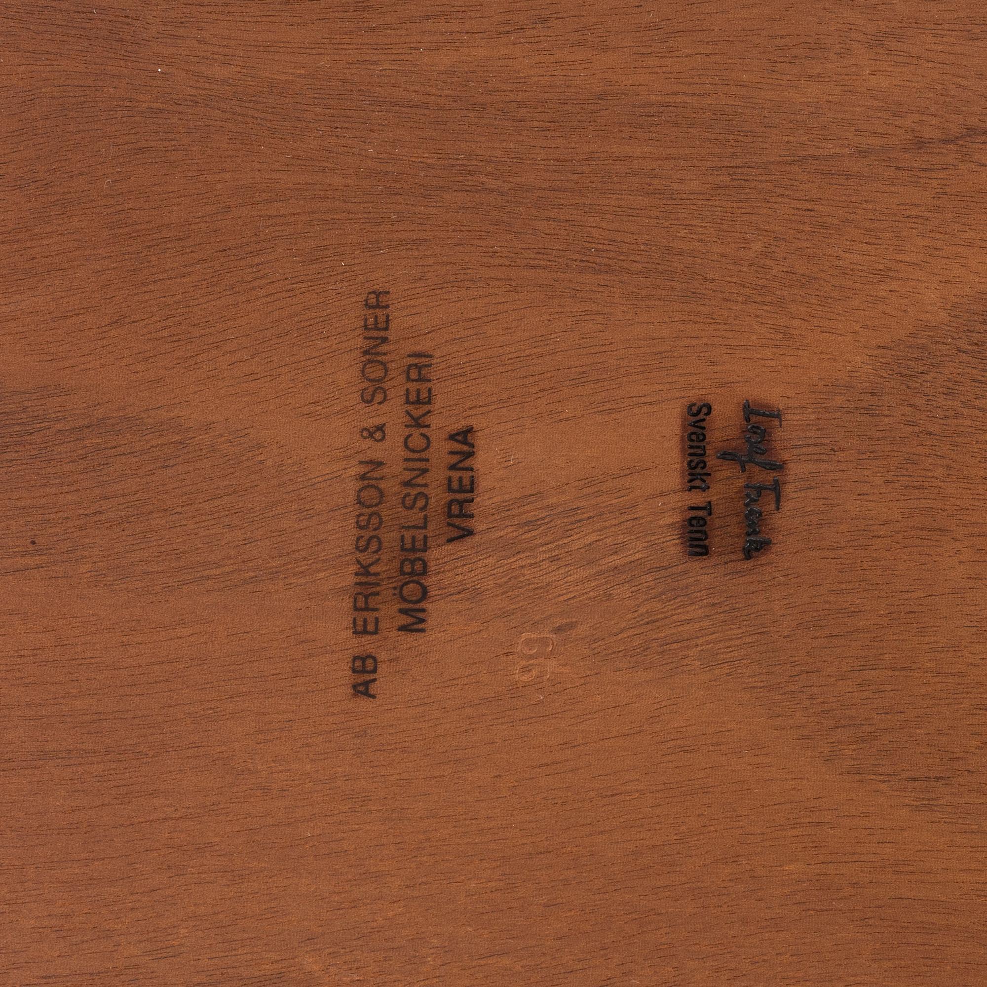 Josef Frank, a pair of model 914 bedside tables, Firma Svenskt Tenn, after 1985.