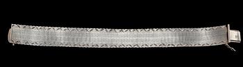 ARMLÄNK, silver, importstämplad, 1900-talets tredje kvartal. Vikt 49 g.