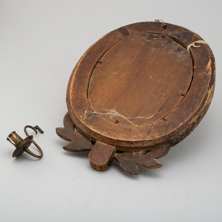 SPEGELLAMPETT, gustaviansk, omkring 1800.