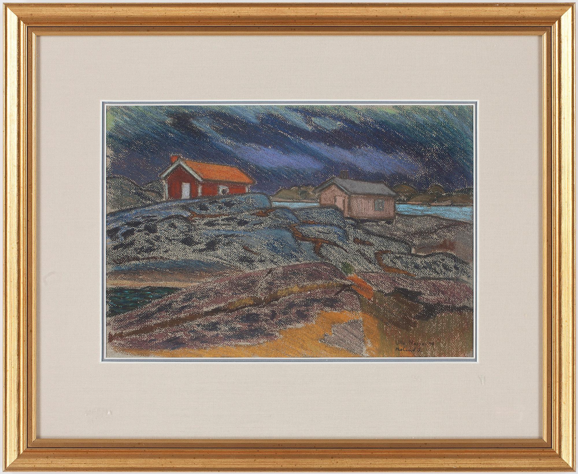 ROLAND SVENSSON, pastell, signerad och daterad -44.