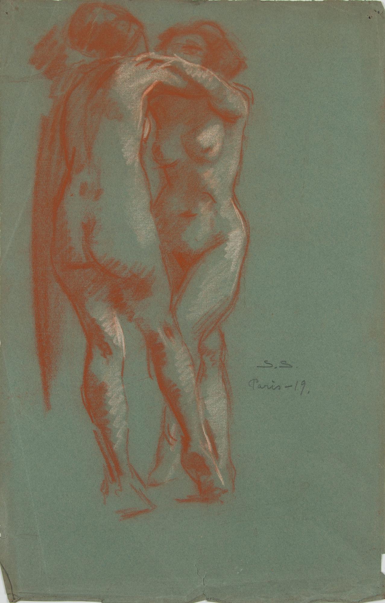 Santeri Salokivi, Studies of  Women Nudes, 5 pcs.