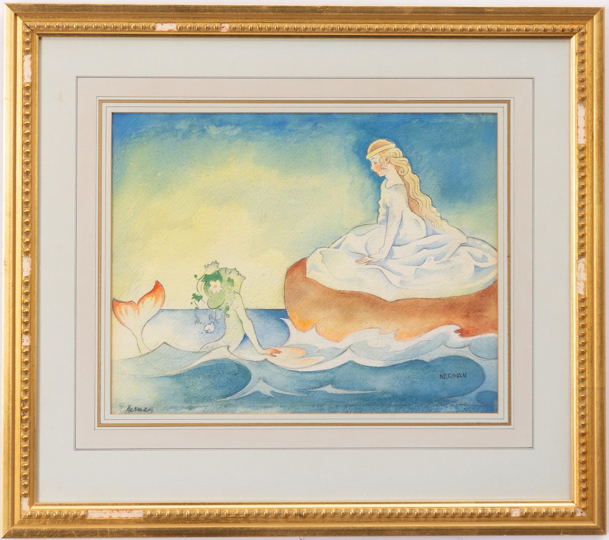 Einar Nerman, Mermaid and Girl.