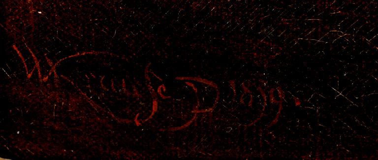 WILHELM AUGUST KRAUSE, olja på duk, sign och dat 1839.
