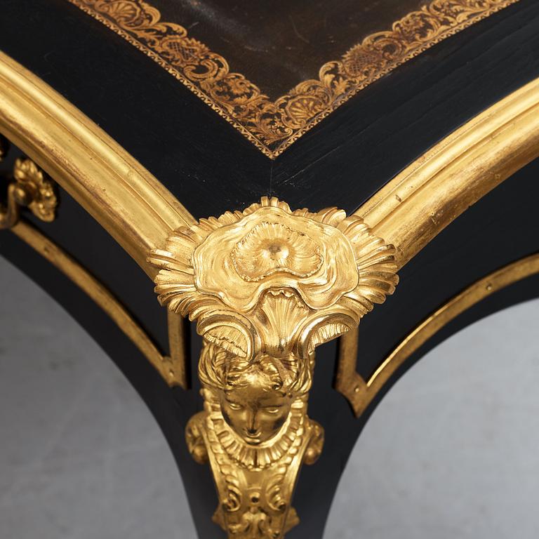 A Régence and style, Ormolu - Mounted Bureau Plat, 18th century and later.