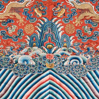ROCK, broderat siden. Qingdynastin, 1800-tal.