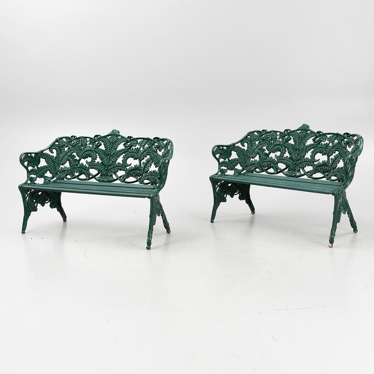 A garden set with table, sofas and chairs, Byarums Bruk, Sweden.