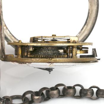FICKUR, 3 st, 14 k guld samt silver.