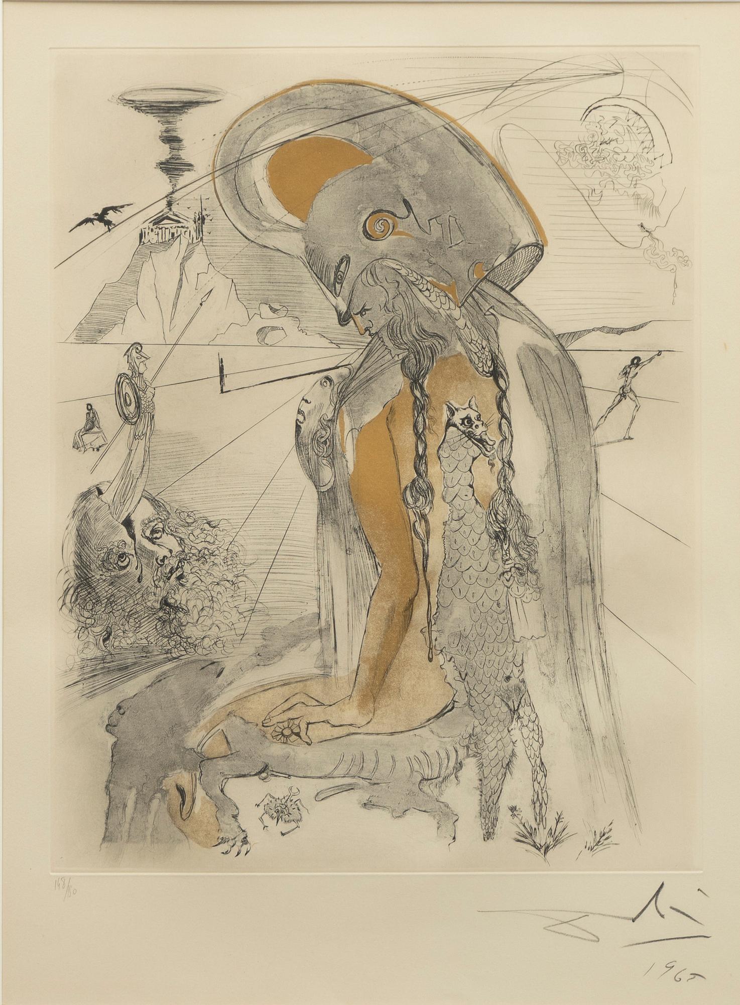 Salvador Dalí, "Athene", ur "Mythologie".