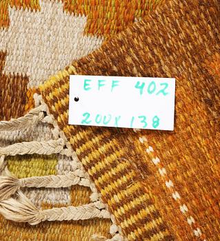 Ingegerd Silow, an 'Örbyhus' flat weave carpet, signed IS, c. 200 x 138 cm.