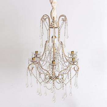 Chandelier, probably Italy, 1960s/70s.