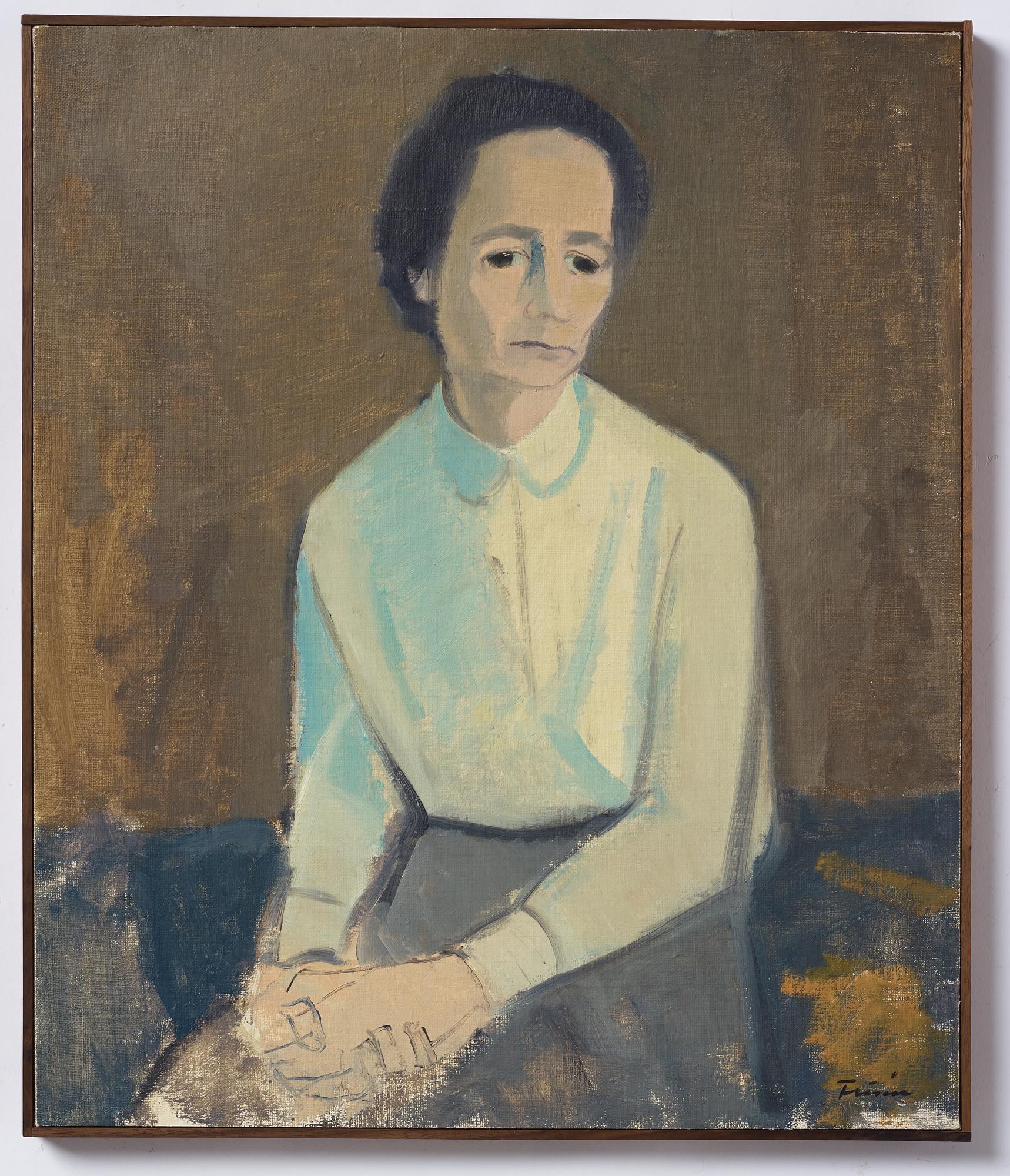 Vera Frisén, oil on relined canvas, signed.