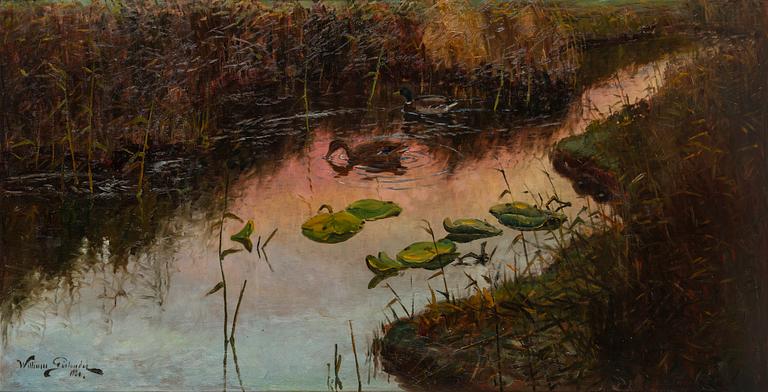 WILLIAM GISLANDER, oil on panel, signed and dated 1924 (?).