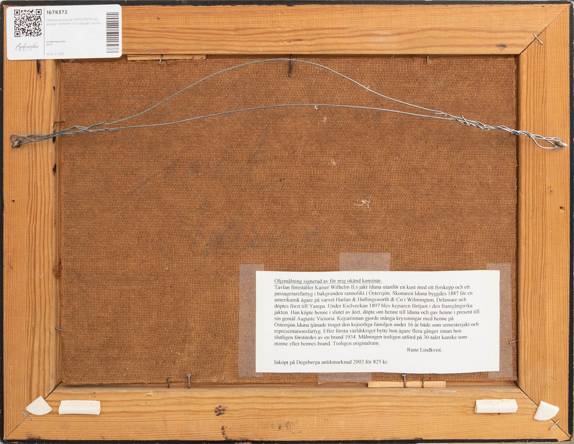 Okänd konstnär 1800/1900-tal,