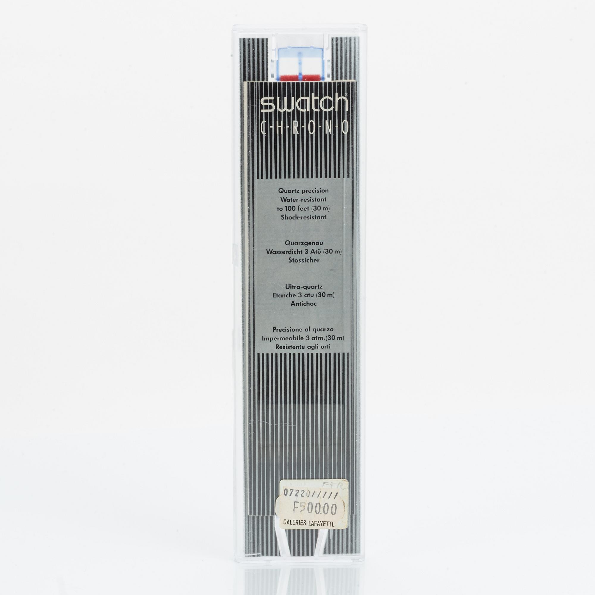 Swatch, Chrono JFK, wristwatch, chronograph, 36 mm.