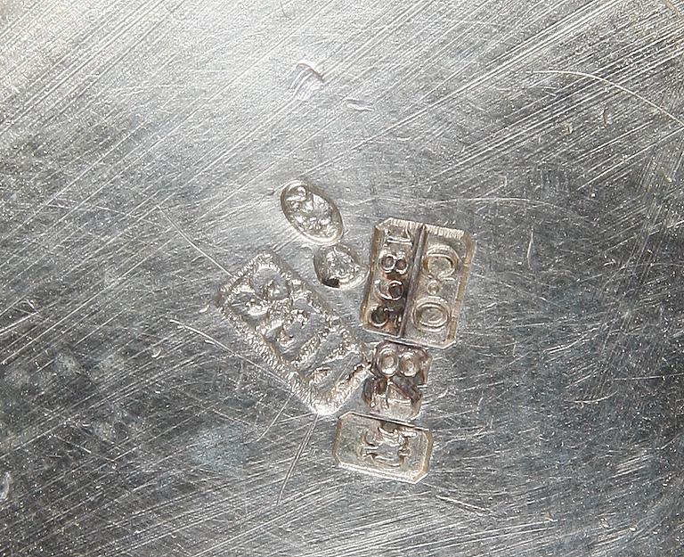 SKÅL SAMT BÄGARE, 2 st, silver, Stakhy Kondratievich Orlov Kiev, Ryssland 1895.