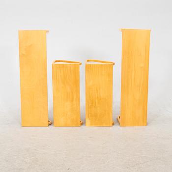 Alvar Aalto, A two pairs of 1950-1960's shelves, model 112B, Artek.