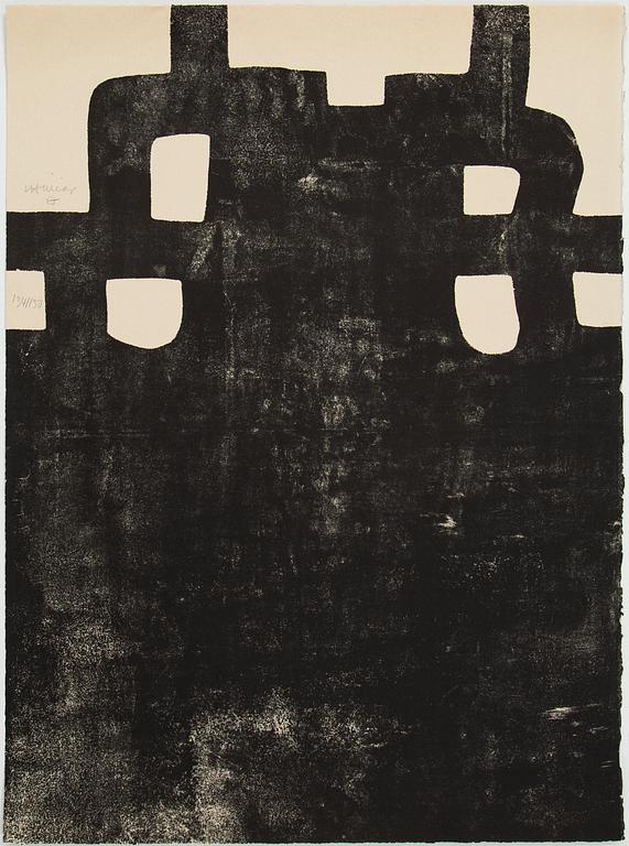 Eduardo Chillida, litografi, 1984, signerad med blyerts och numrerad 134/150,
