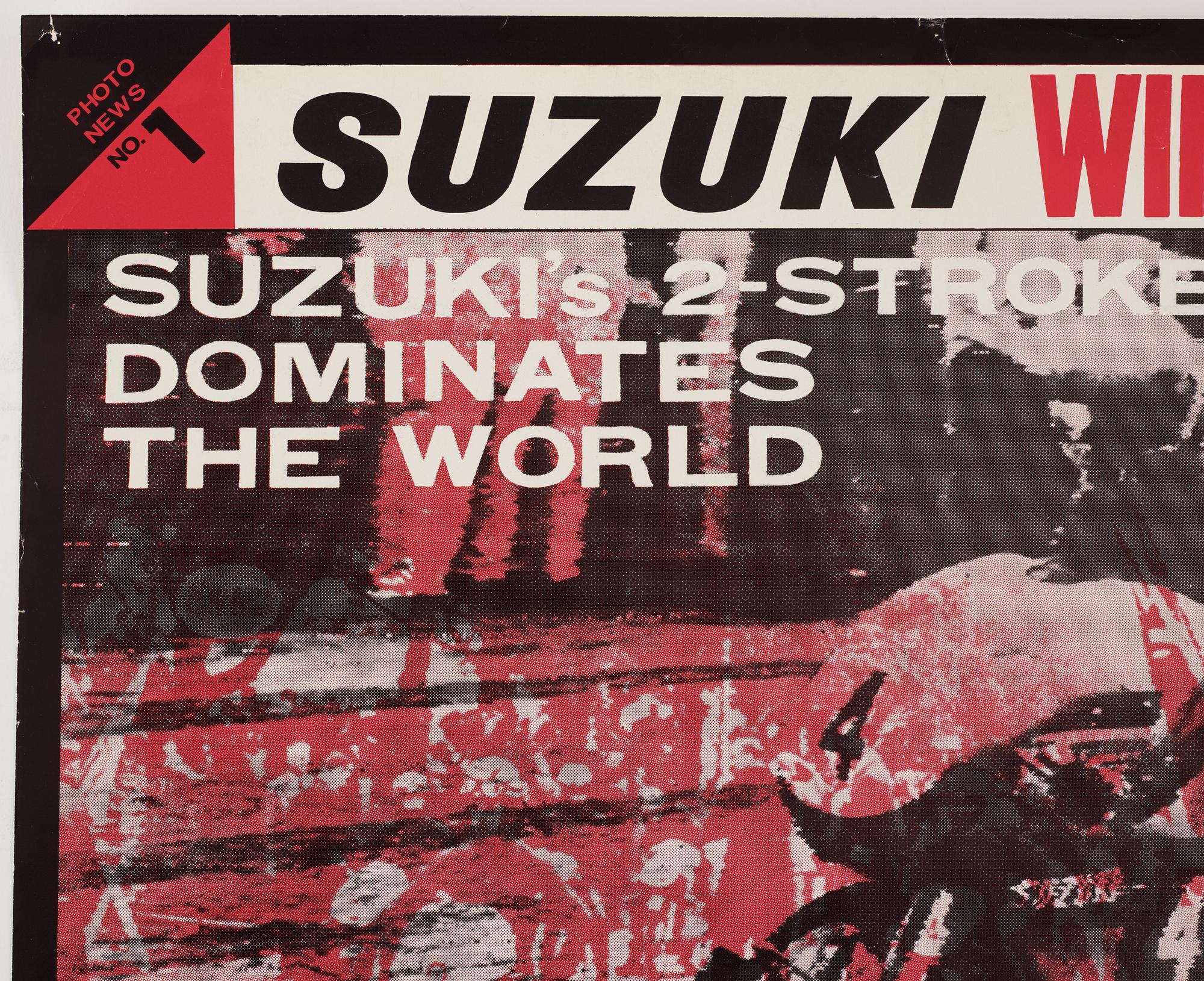 Poster, Suzuki, Isle of Man TT race, 1960s.