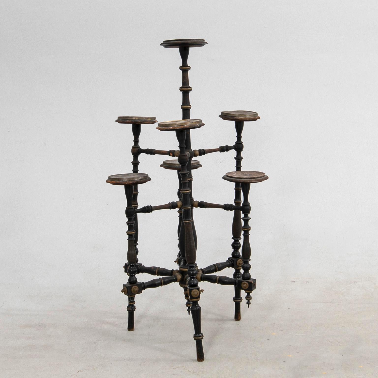 Flower pedestal, circa 1900.