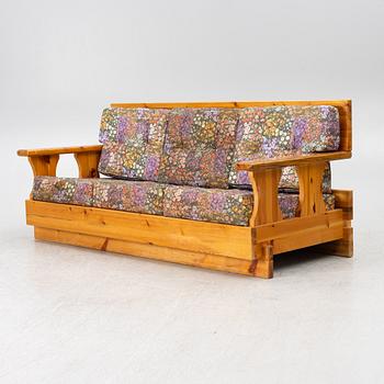 Soffa, furu, Stockholms Träinrednings AB (Trä-Inn), 1970-tal.