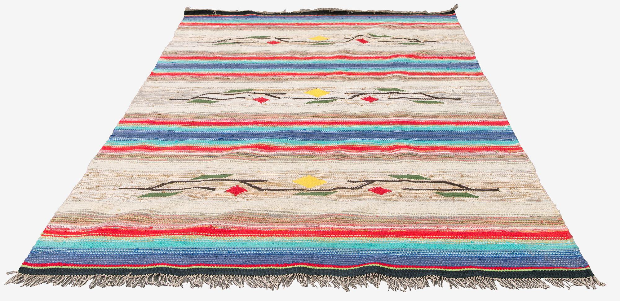 Räsymatto, 1900-luvun puoliväli. Noin 270 x 180 cm.