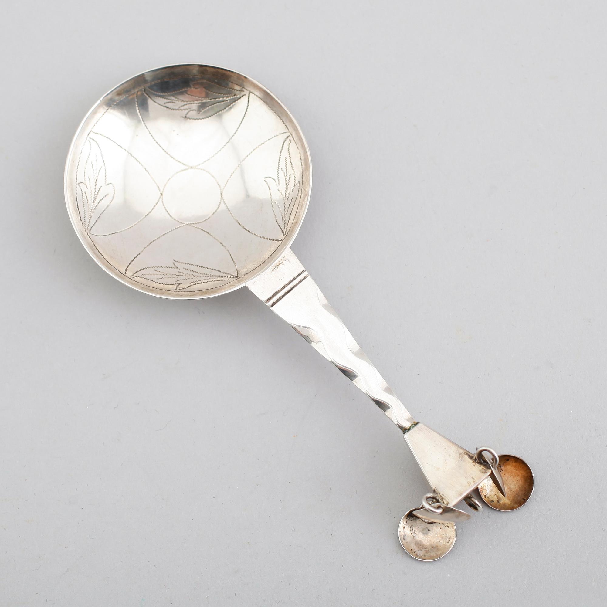 SUPSKED, silver, otydliga stämplar.