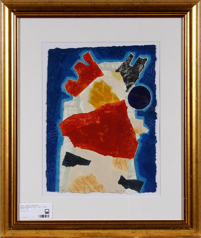 ALAIN SOUCASSE, karborundumetsning, sign o numr 28/50.
