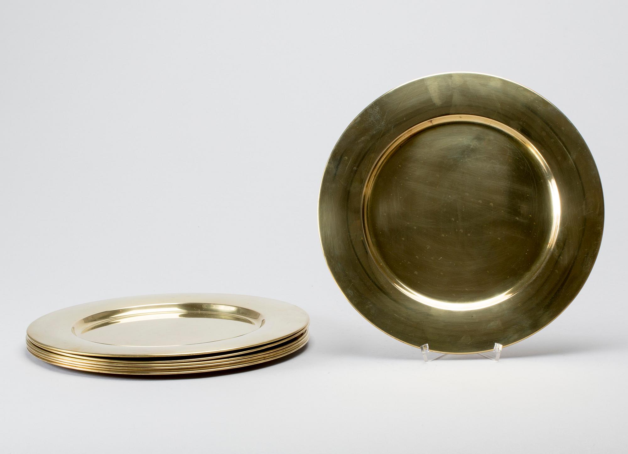 KUVERTTALLRIKAR, 7st, mässing, Stelton, Danmark, 1900-talets senare hälft.