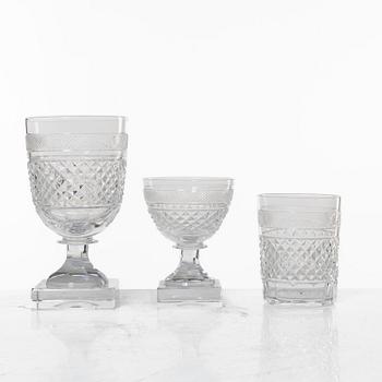 Elis Bergh, 29 pieces of a 'Kent' glass service, Kosta, Sweden.