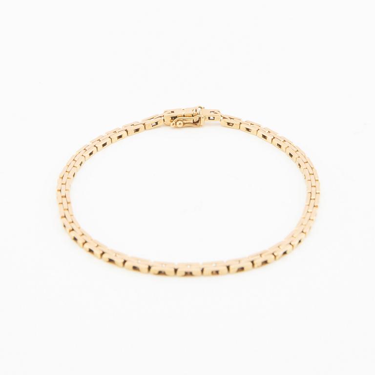 Bracelet Corridor-link 18K gold.