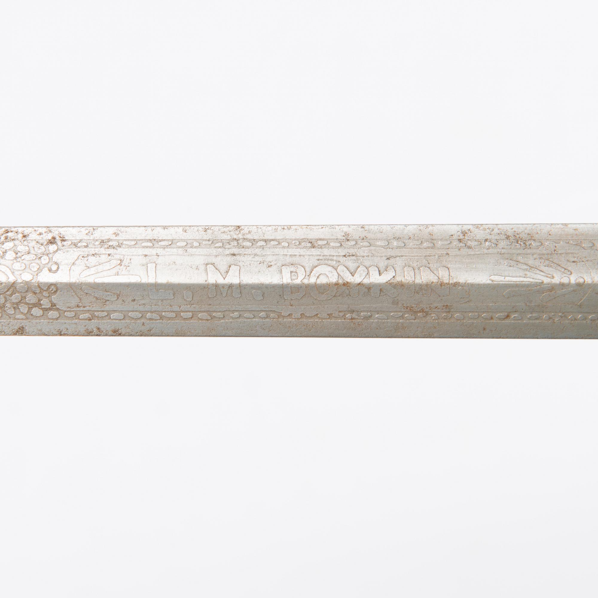 A late 19th Century American Masonic Knights Templar sword.