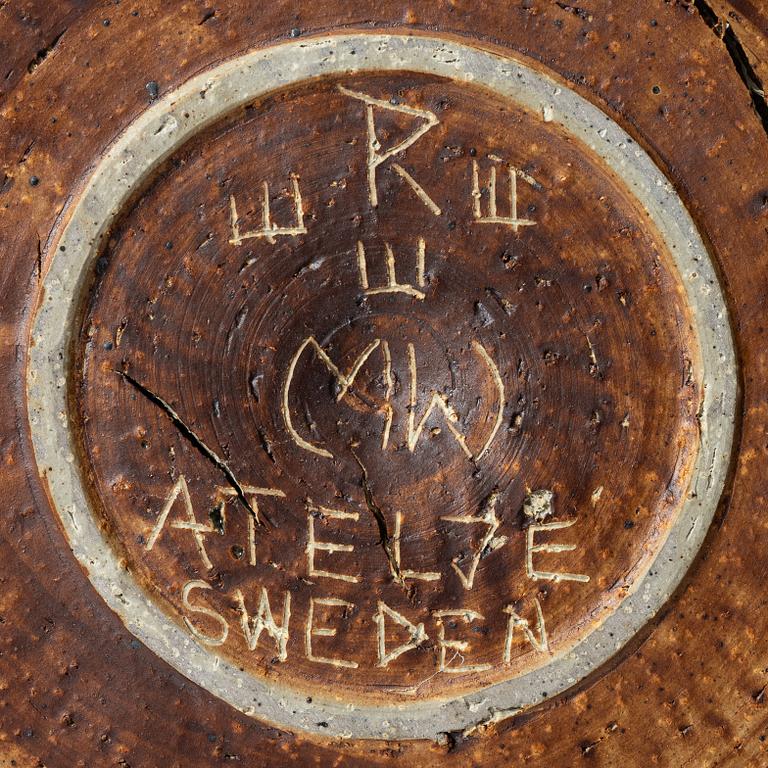 Carl-Harry Stålhane, a stoneware vase and Marianne Westman, a bowl, Ateljé Rörstrand.