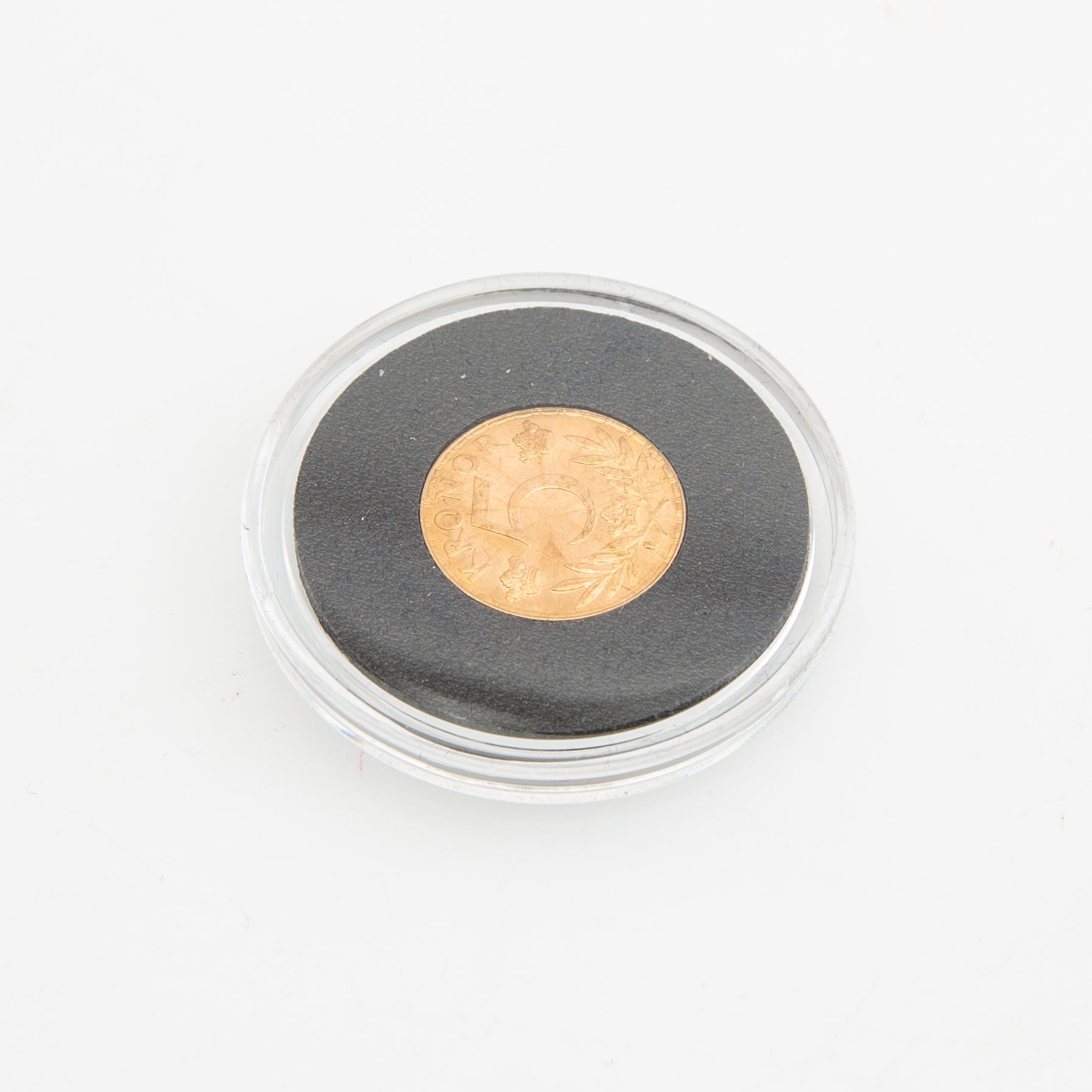 Guldmynt Sverige, Gustav V 5 kr, 1920.