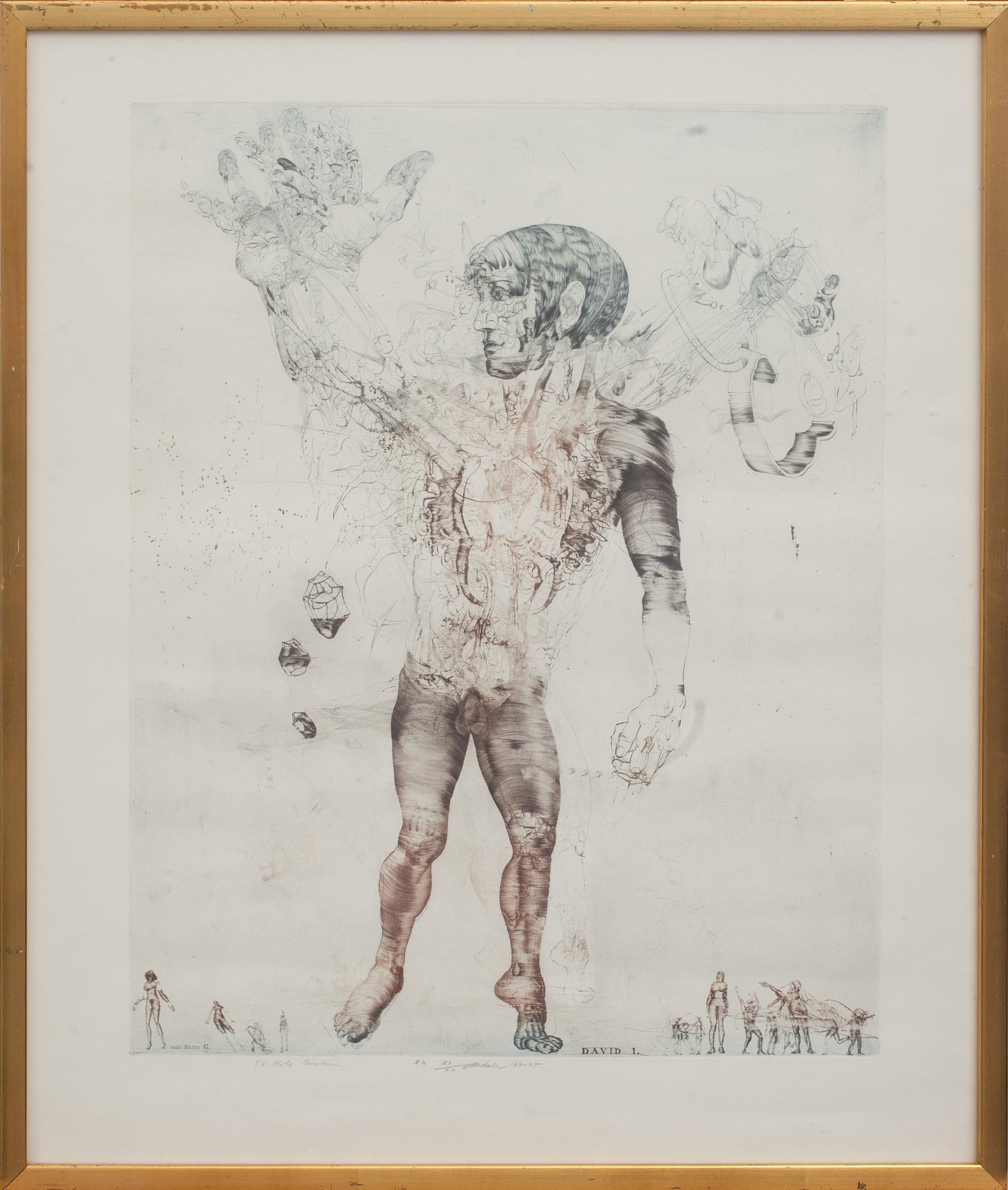 JIRI ANDERLE, färgetsning, signerad, daterad och numrerad 74-75 ea XX/XX.