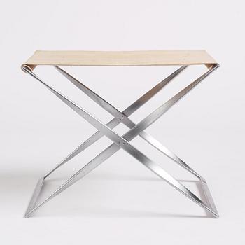 Poul Kjaerholm, a 'PK91' folding stool, edition E Kold Christensen, early 1960s.