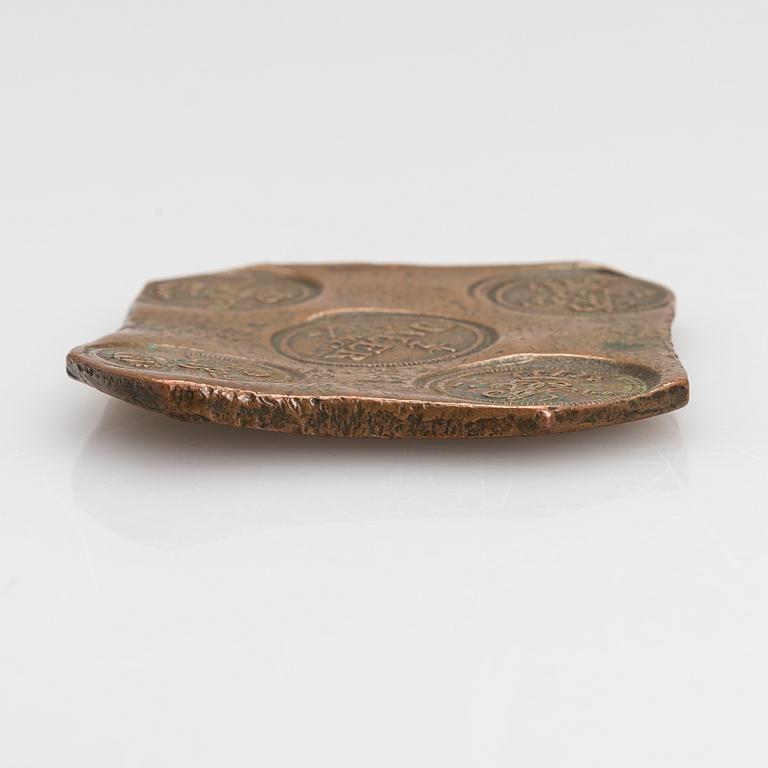 A Swedish 1/2 daler plate coin, Ulrika Eleonora, dared 1719.