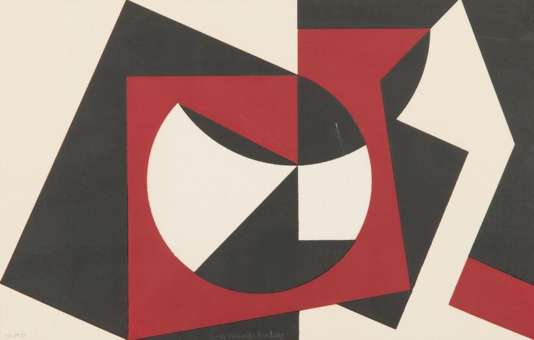 Lars-Gunnar Nordström, serigrafia, signeerattu ja numeroitu 10/10.