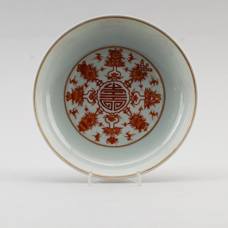 SKÅLFAT, porslin, Kina, sannolikt 1900-tal.