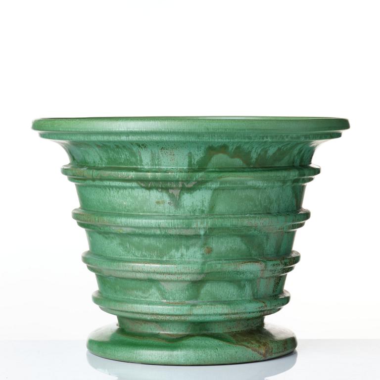 Arthur Percy, a large ceramic garden flower pot, Gefle, Sweden, ca 1930.