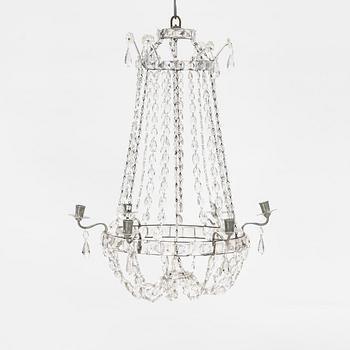 A chandelier, late 19th century.