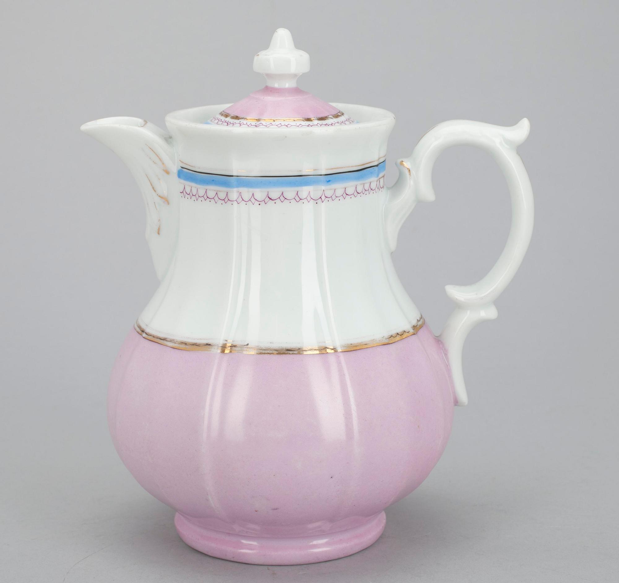 KAFFEKANNA, ostämplad, 1800-talets senare hälft, trol. Ryssland.
