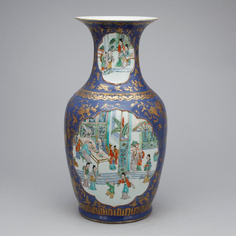 URNA, porslin, Kina 1800-tal.